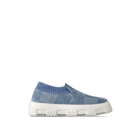 Louis Vuitton LV Space Lander Slip On Blue / White.